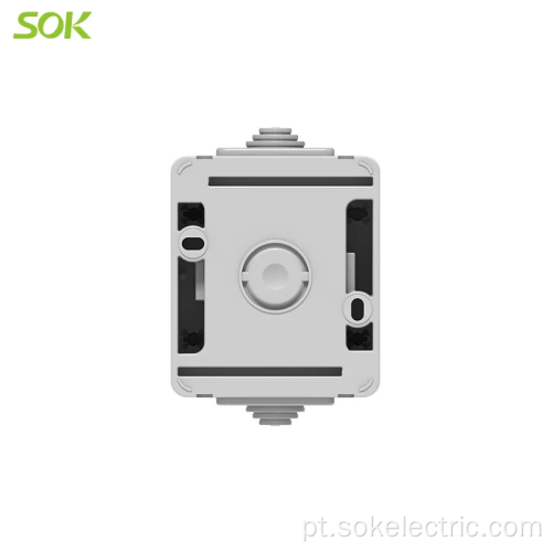 Montagem de superfície 1 Gang 2 Way interruptor de parede europa Tipo de terminal de parafuso